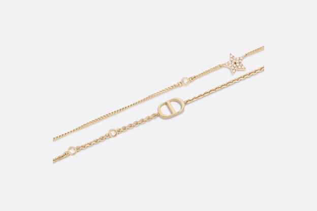 【国内発送/直営店】PETIT CD ダブル ネックレス メタル & クリスタル