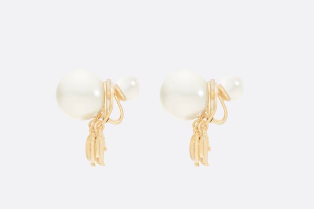 【国内発送/直営店】DIOR TRIBALES ピアス メタル・レジンパール・クリスタル