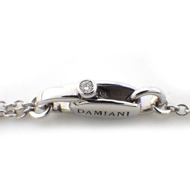 【国内発送/直営店】ダミアーニ DAMIANI ネックレス ベル エポック XS 20083490 ダブル クロス パヴェ ダイヤモンド 0.38ct K18WG