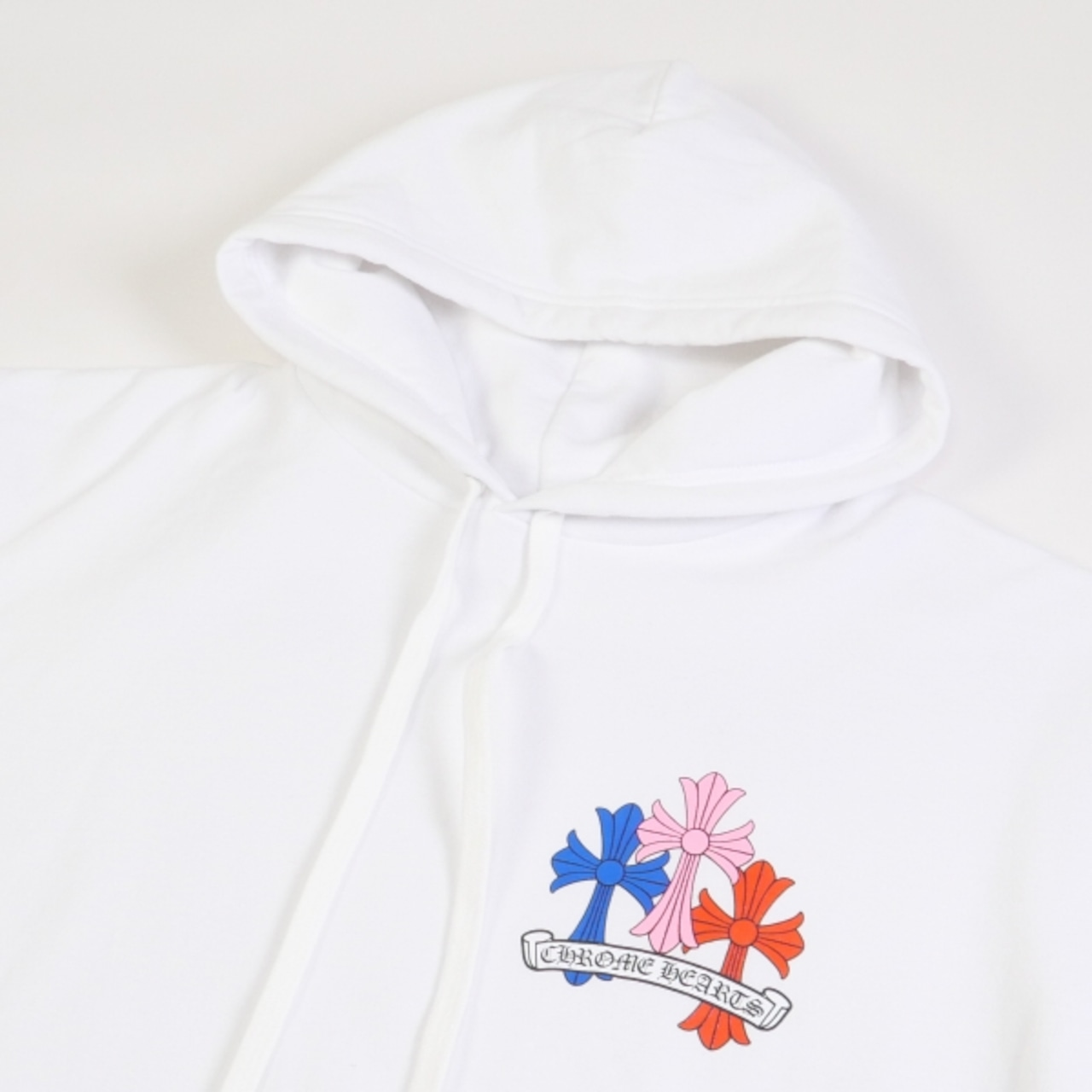 クロムハーツ パーカー コットン  ホワイト マルチセメタリークロス