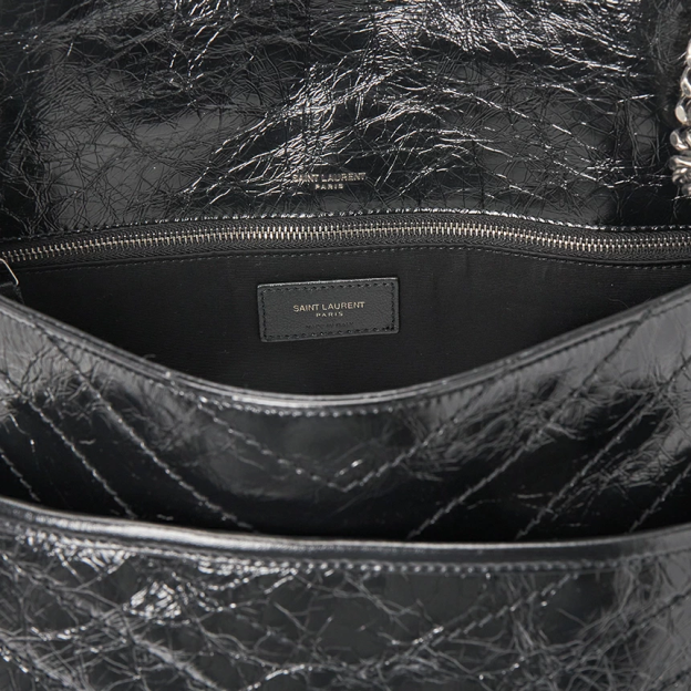 Niki Baby キルティング グロスレザー ミニショルダーバッグ