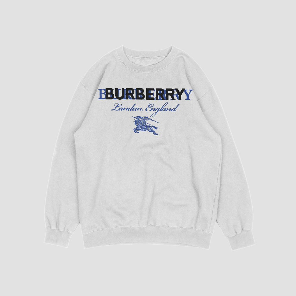 Burberryロゴアルファベットプリントスウェット クル