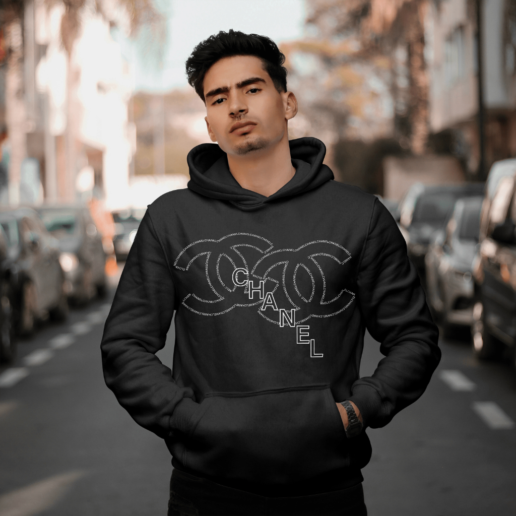 CHANEL アルファベットプリントのパーカー