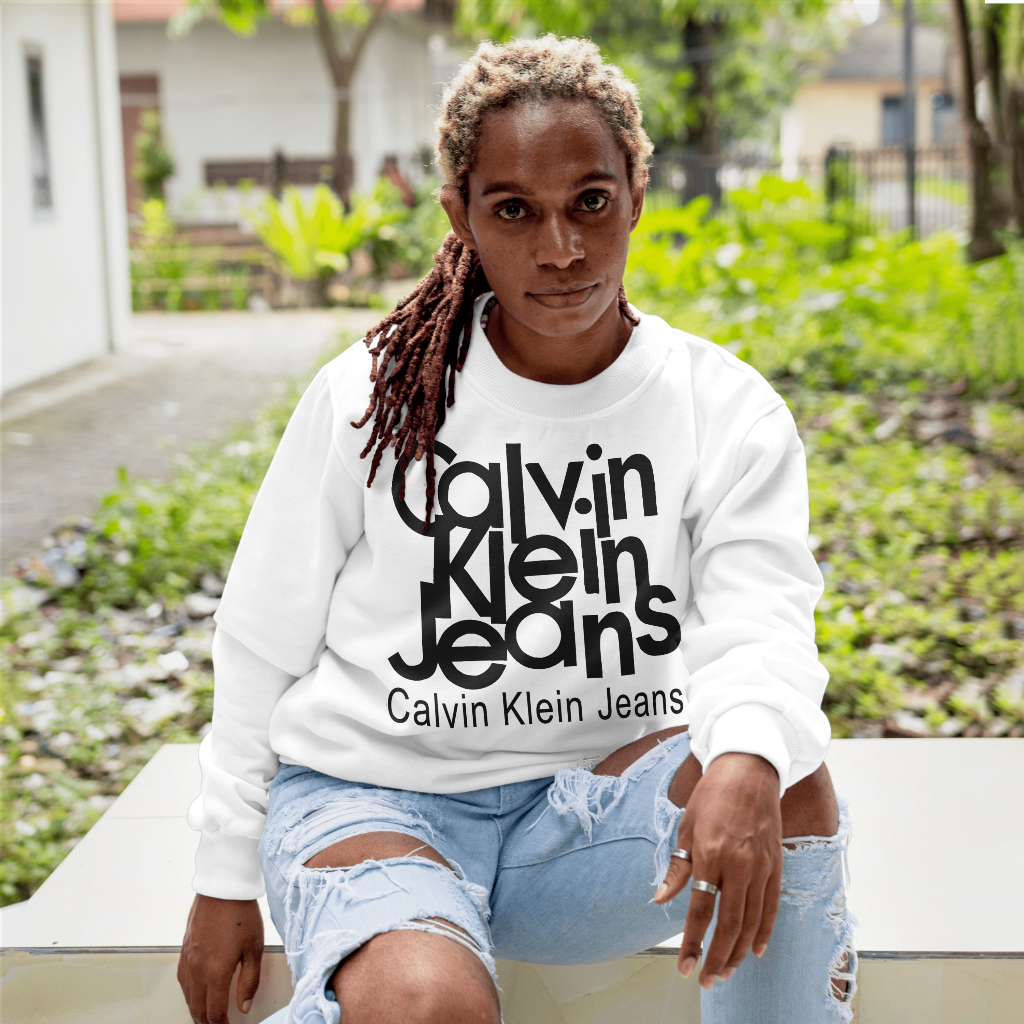 Calvin Klein 春と秋のカジュアルで快適な丸首の衛衣