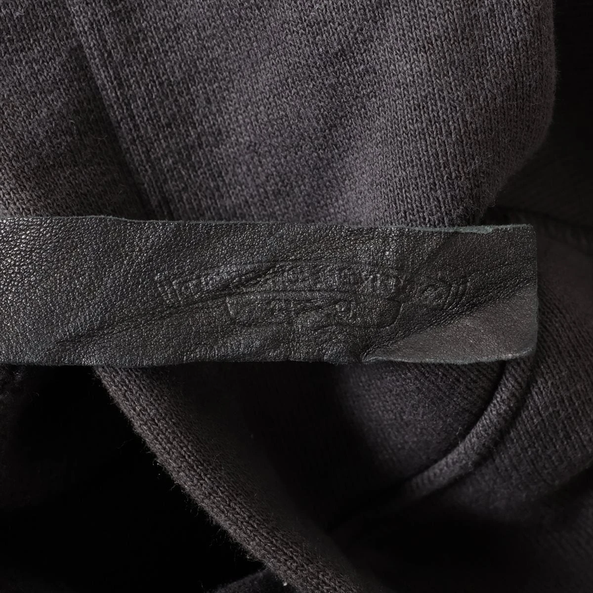 クロムハーツ Y NOT パーカー コットン  ブラック クロスパッチ