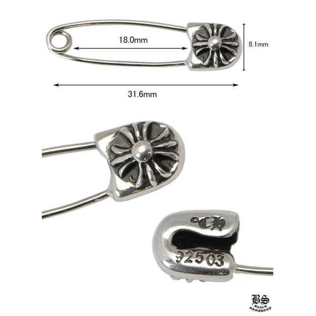 chrome heart クロムハーツ CHプラス セーフティーピン スモール