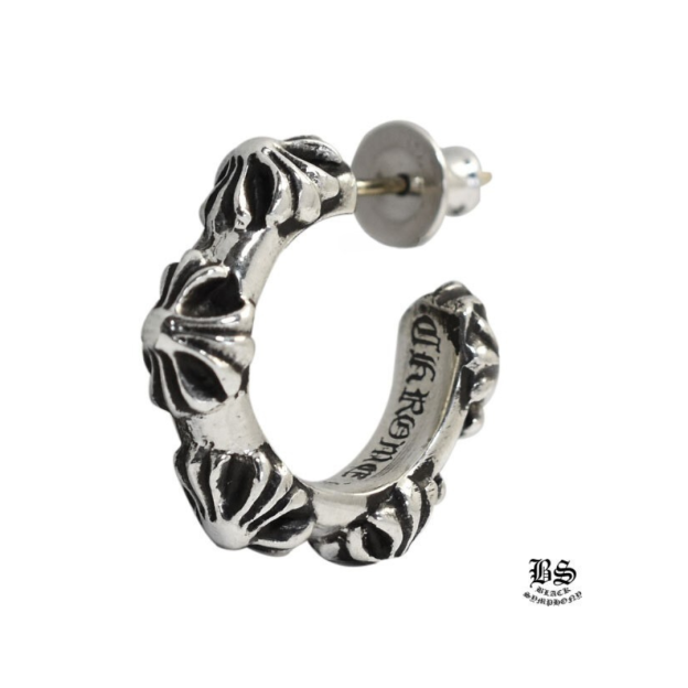 クロムハーツ スクロール フープイヤリング(ピアス) シルバー925