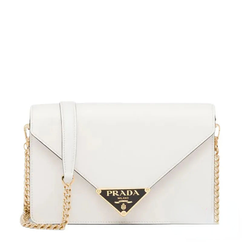 【PRADA】☆人気☆ レディース ブラック エンベロープ ショルダー バッグ