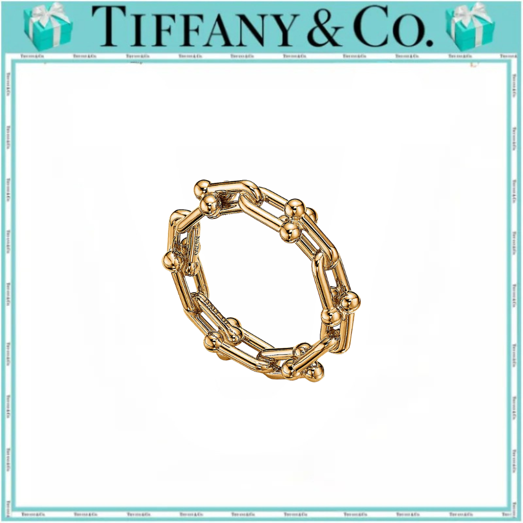ティファニー ハードウェア  マイクロ リンク リングイ エローゴールド