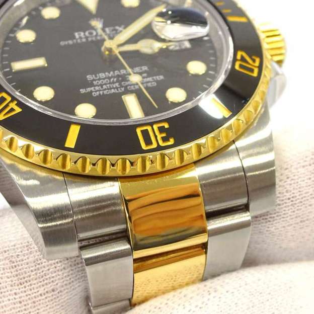 ROLEX  ロレックス サブマリーナ デイト コンビ 116613LN 腕時計 黒文字盤