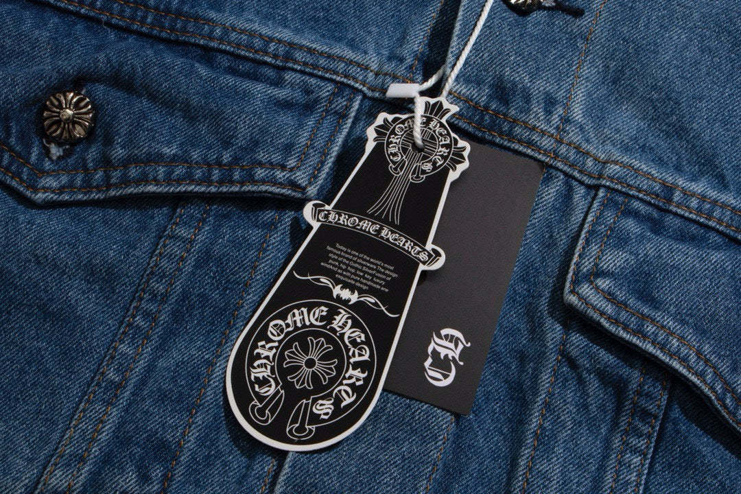 【Chrome Hearts】クロムハーツ リーバイス 70506 クロスパッチ フローラルボタン デニムジャケット メンズ