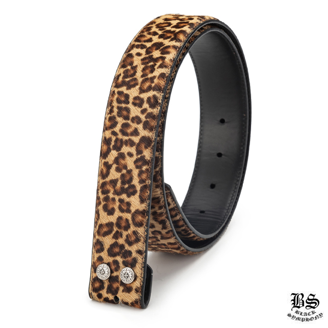 クロムハーツ プレーン レザー 1.5 ベルト ホースシュー リベット（バックルなし）