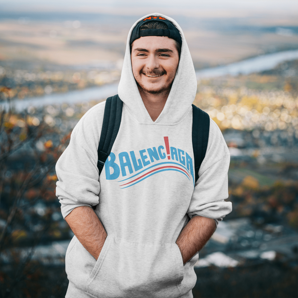 Balenciaga クラシックなアルファベットプリントのパーカー