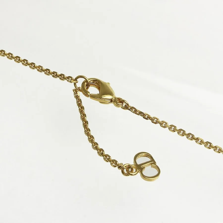 【国内発送/直営店】Christian Dior クレール ディー リュヌ ネックレス パール ラインストーン ゴールド N1033CDLCY 二段階調節 箱付