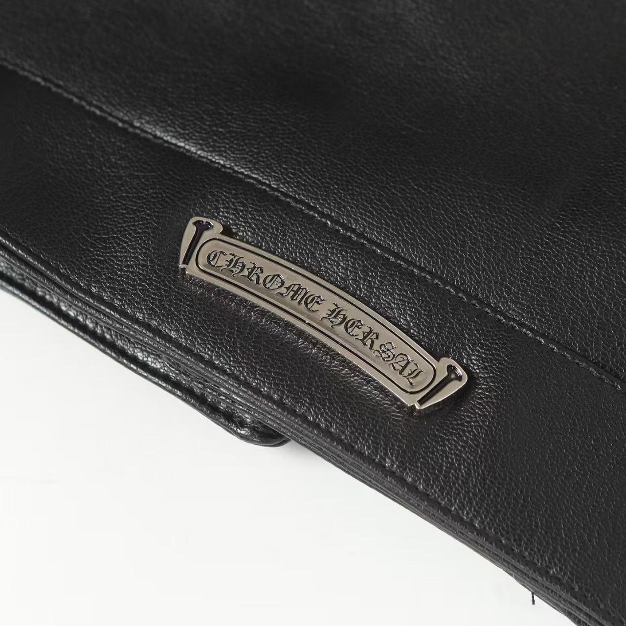 クロムハーツ（Chrome Hearts） CLASSIC JEAN LTHR レザークラシックジーン 現行型レザージャケット(ブラック×シルバー)【519052】