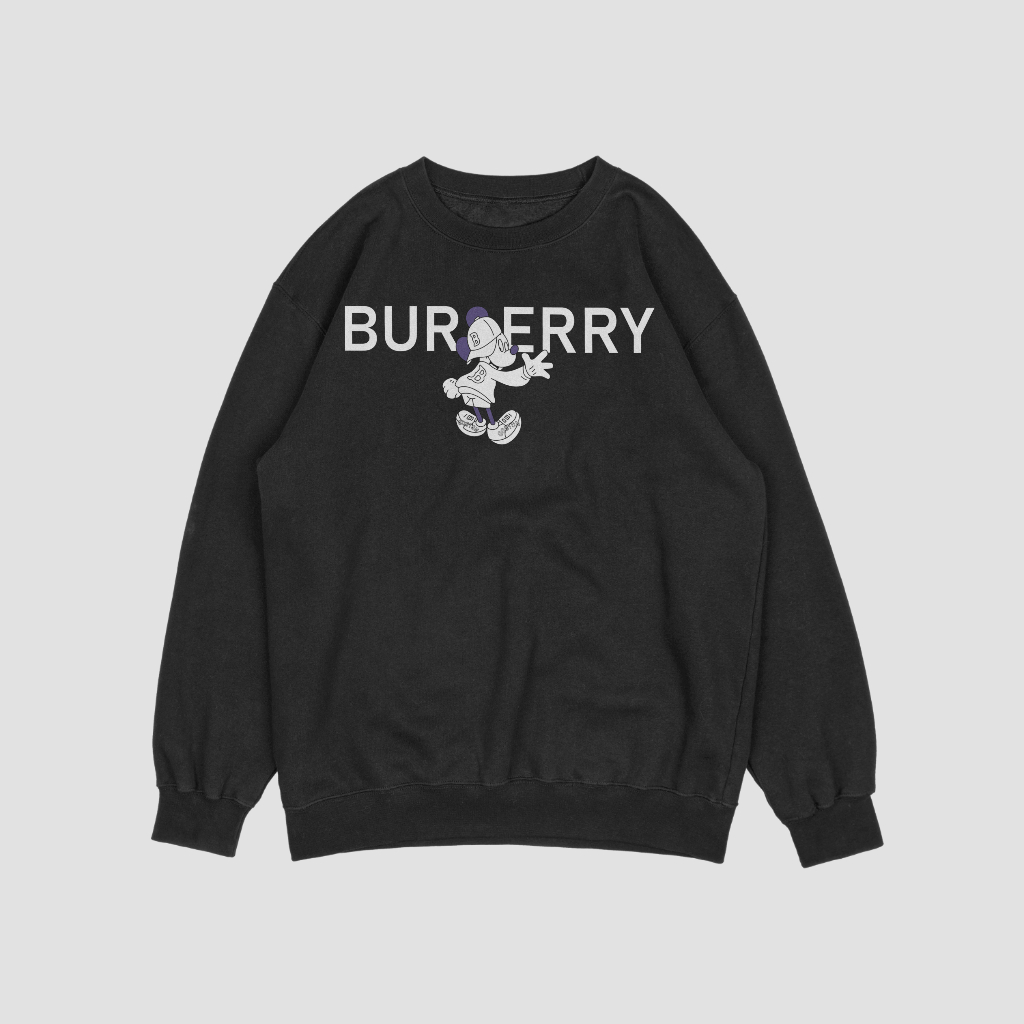 Burberryロゴアルファベットプリントスウェット クル