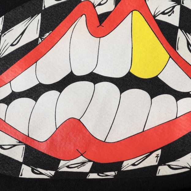 クロムハーツ マッティボーイ パーカー コットン  ブラック 袖フローラルクロス フレグランス臭あり