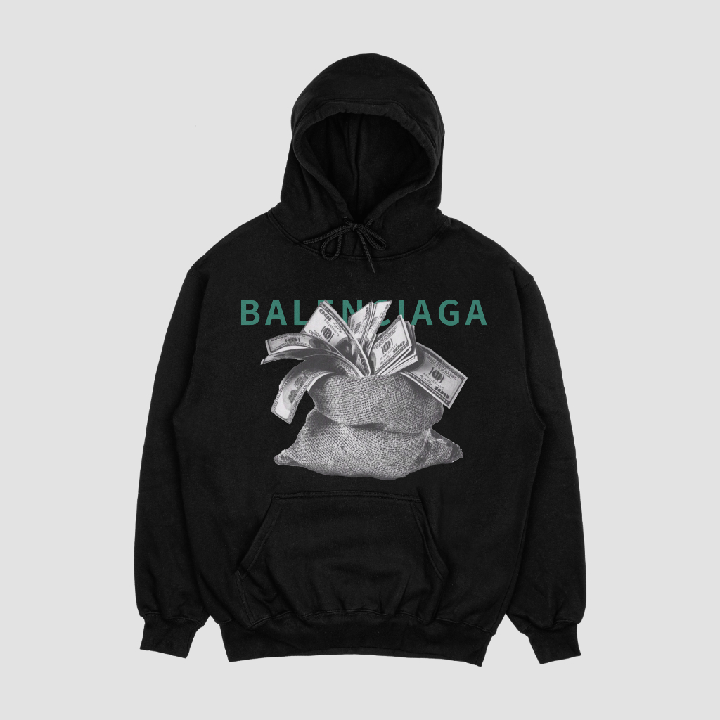 Balenciaga クラシックなアルファベットプリントのパーカー