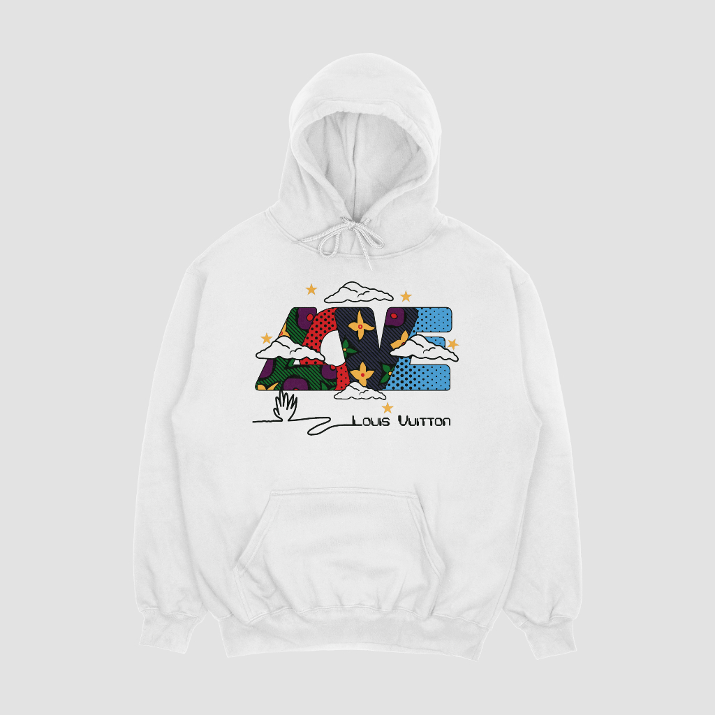 LOUIS VUITTON 連名印紙のパーカー