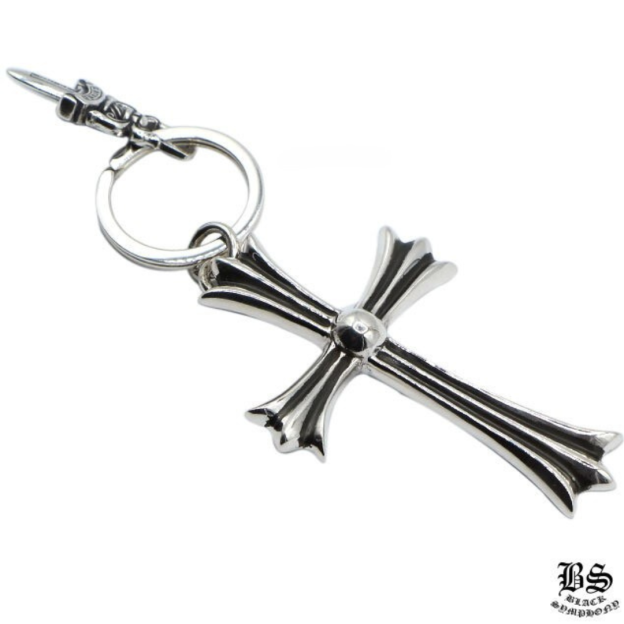 chrome heart クロムハーツ ラージCHクロス キーリング with ダガー