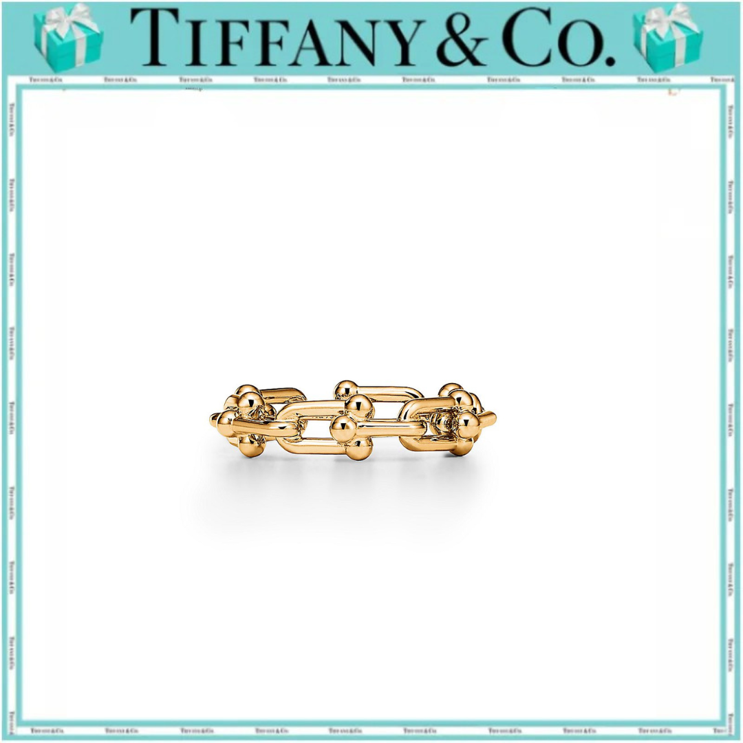 ティファニー ハードウェア  マイクロ リンク リングイ エローゴールド