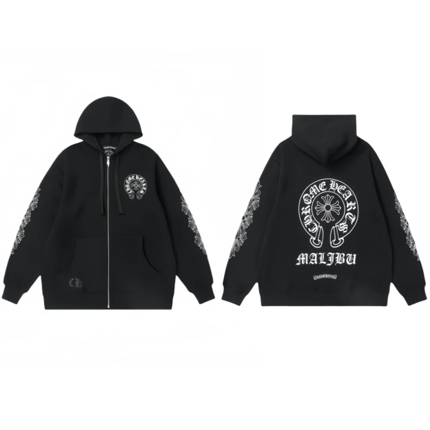 【クロムハーツ】 Chrome Hearts Zip Up Hoodie M8515 Tシャツ 長袖パーカー