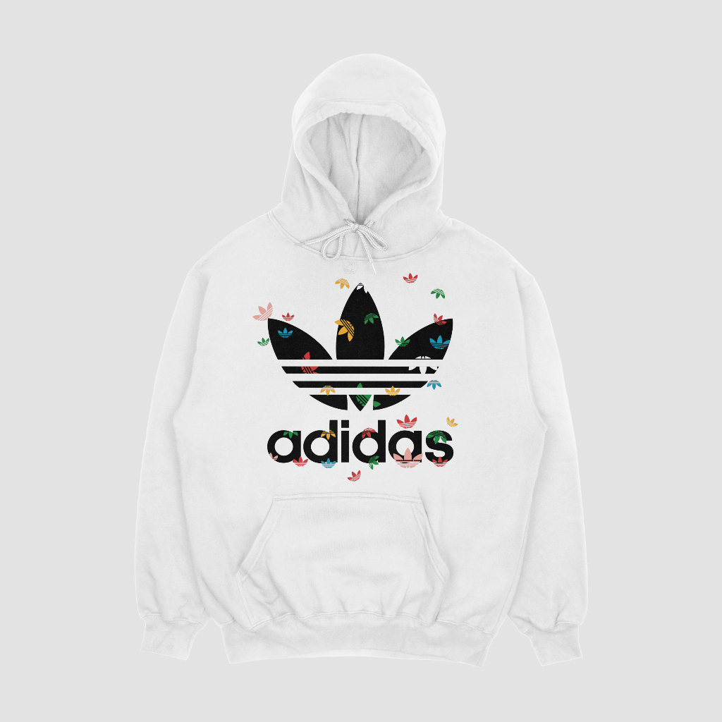 ADIDAS スポーツカジュアルゆったりハットパーカープルオーバー