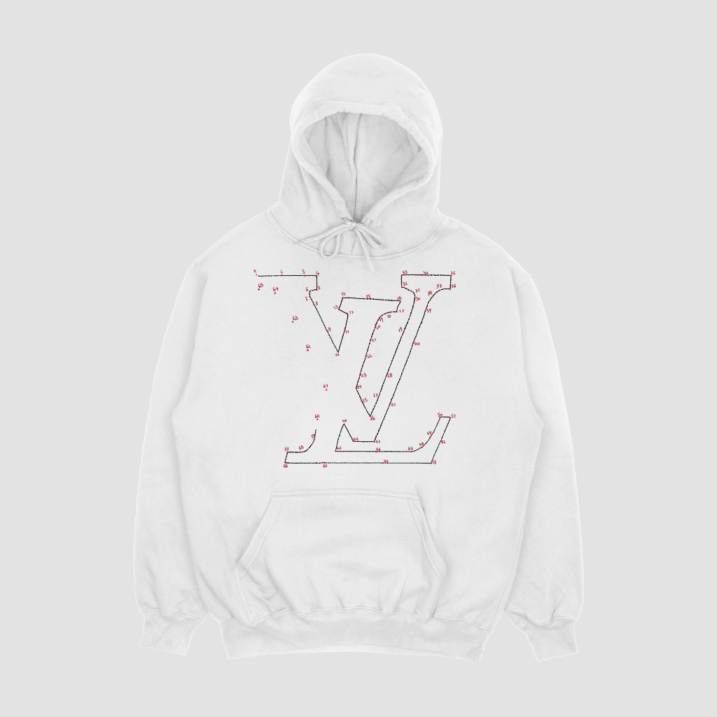 LOUIS VUITTON キャラクターアルファベットロゴプリントパーカー