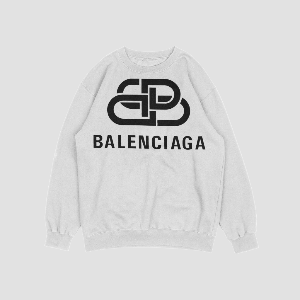 Balenciaga クラシックなレタープリントスウェット クル