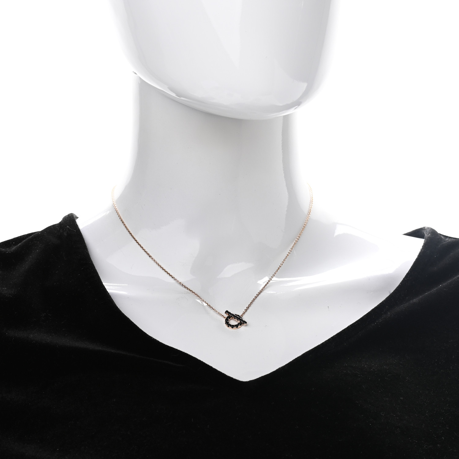 エルメスのピンクゴールドネックレス「フィネス」