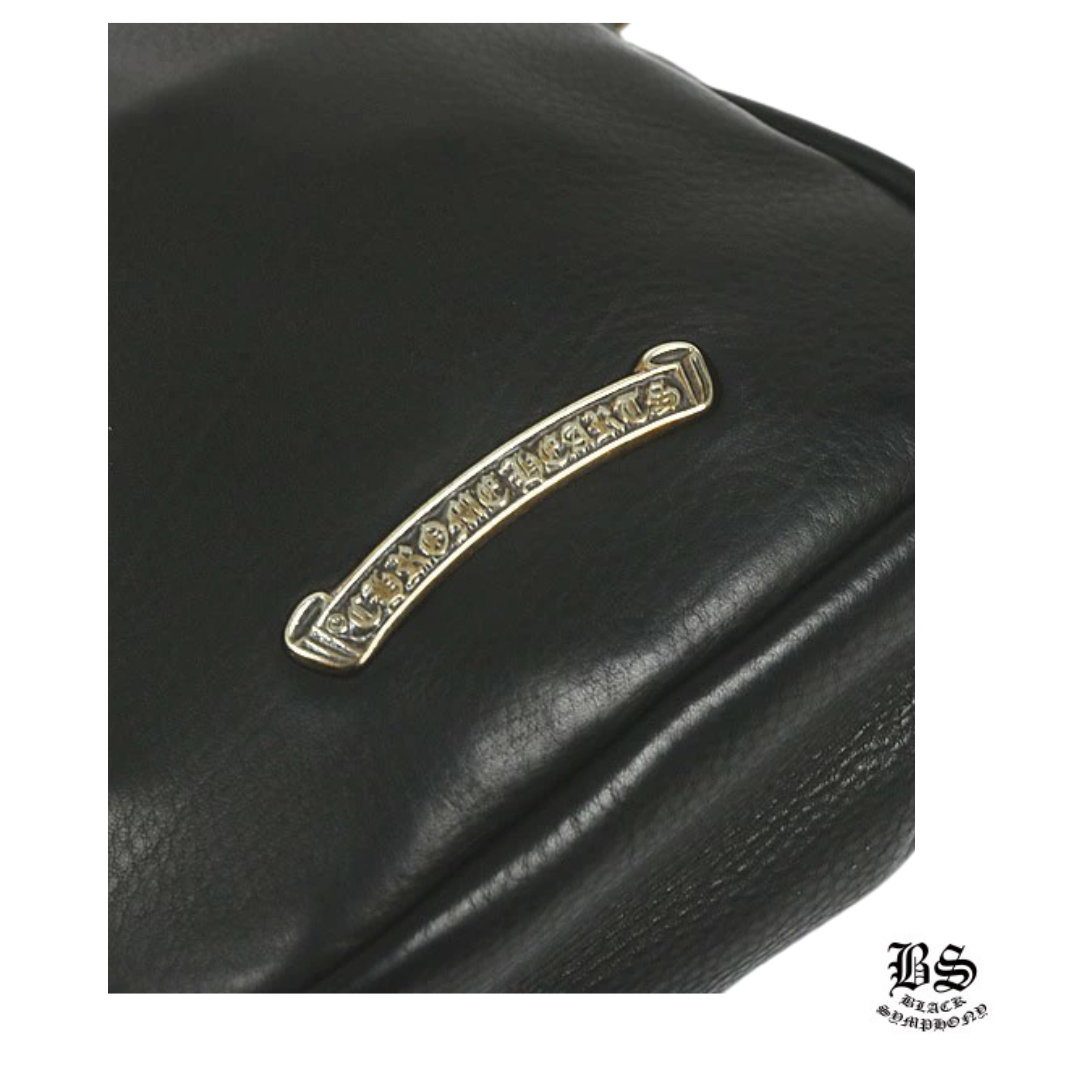 クロムハーツ CHROME HEARTS 新品 TAKA MINI タカミニ ショルダーバッグ 3セメタリー クロスパッチ レザー 黒 96185