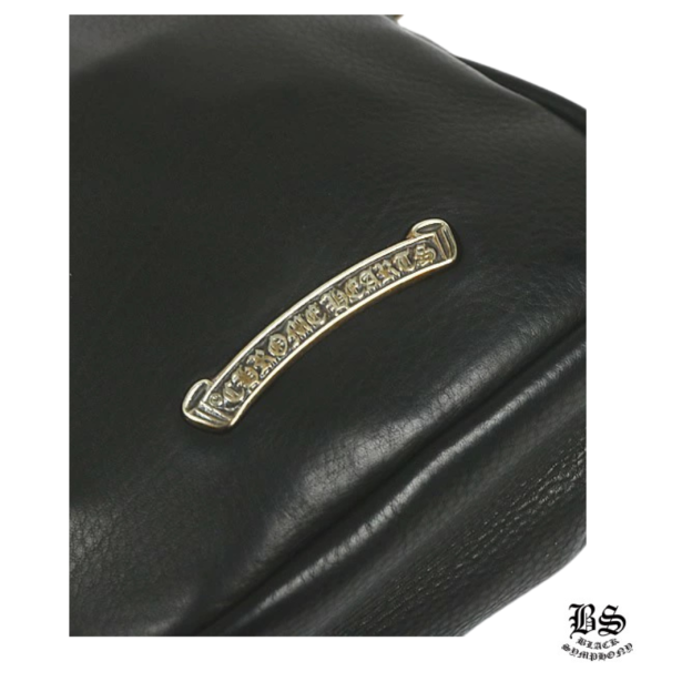 クロムハーツ CHROME HEARTS 新品 TAKA MINI タカミニ ショルダーバッグ 3セメタリー クロスパッチ レザー 黒 96185