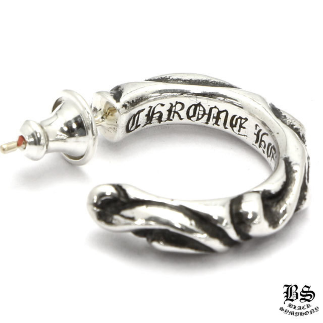 クロムハーツ スクロール フープイヤリング(ピアス) シルバー925