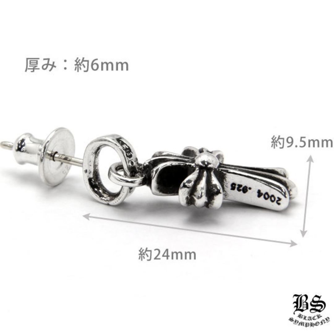 クロムハーツ CHクロスベビーファットドロップイヤリング(ピアス)