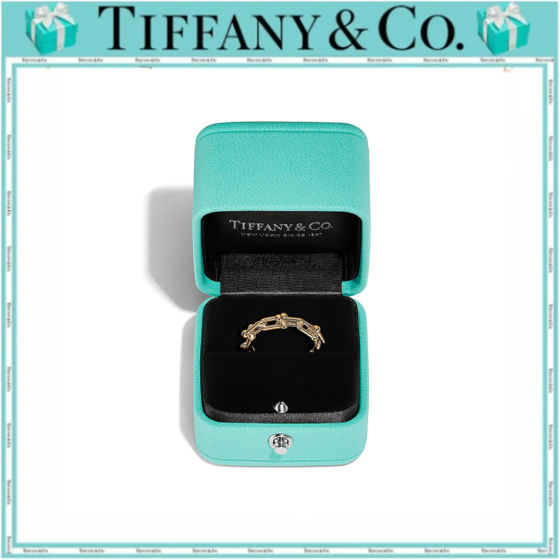 ティファニー ハードウェア  マイクロ リンク リングイ エローゴールド