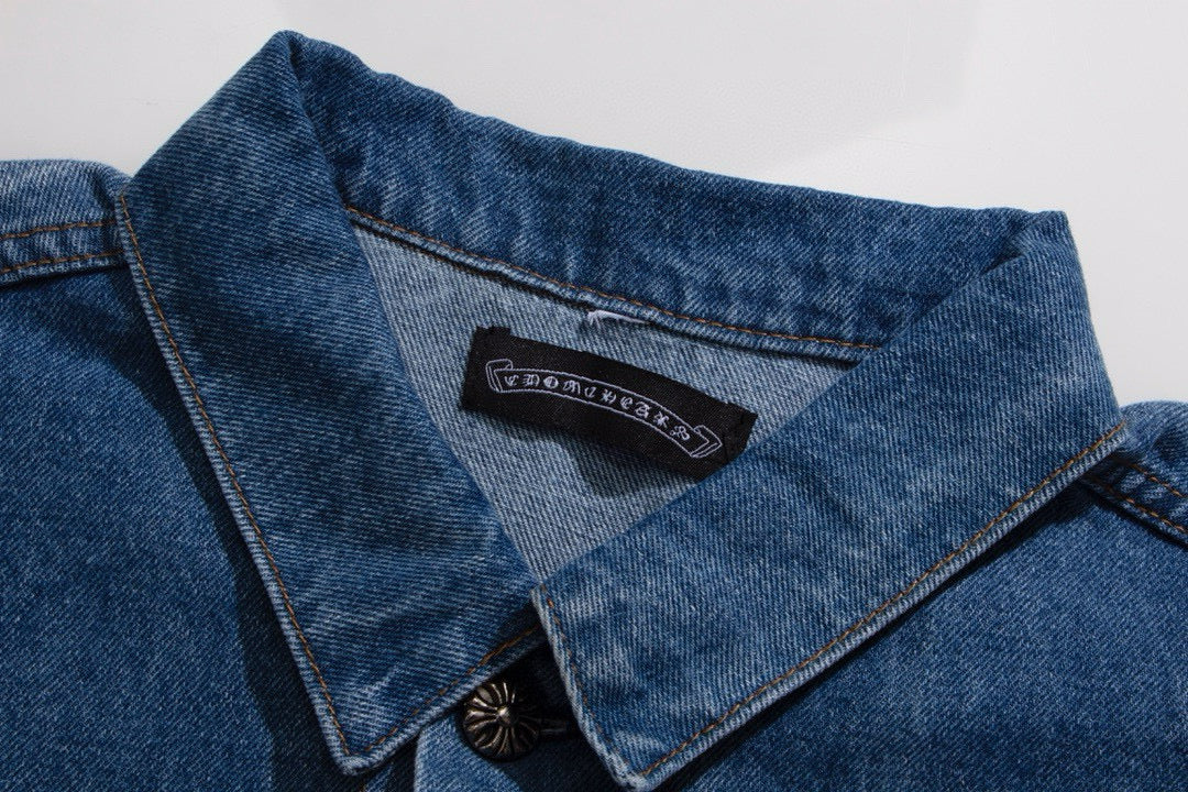 【Chrome Hearts】クロムハーツ リーバイス 70506 クロスパッチ フローラルボタン デニムジャケット メンズ