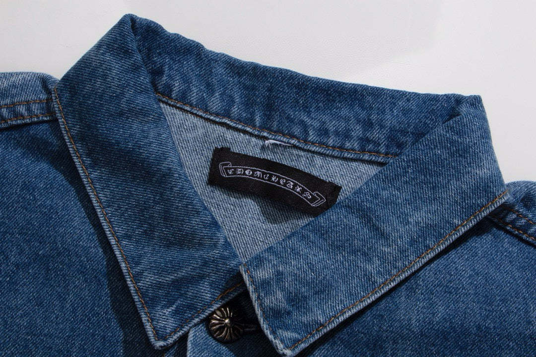 【Chrome Hearts】クロムハーツ リーバイス 70506 クロスパッチ フローラルボタン デニムジャケット メンズ