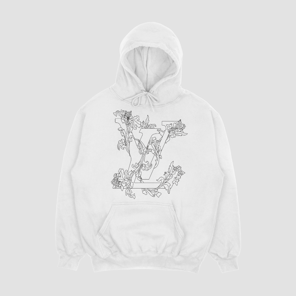 LOUIS VUITTON キャラクターアルファベットロゴプリントパーカー