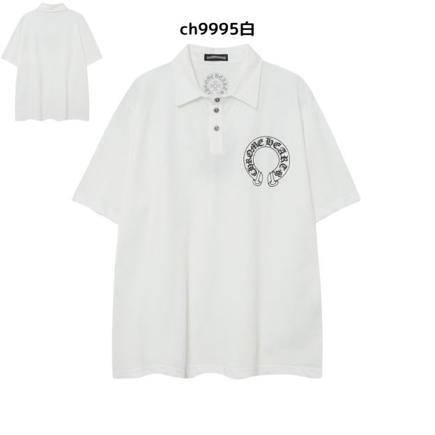 【2025新登場】クロムハーツChrome Hearts プリント刺繍Tシャツ特集 夏服 人気 男女兼用　綿100%  ch2230