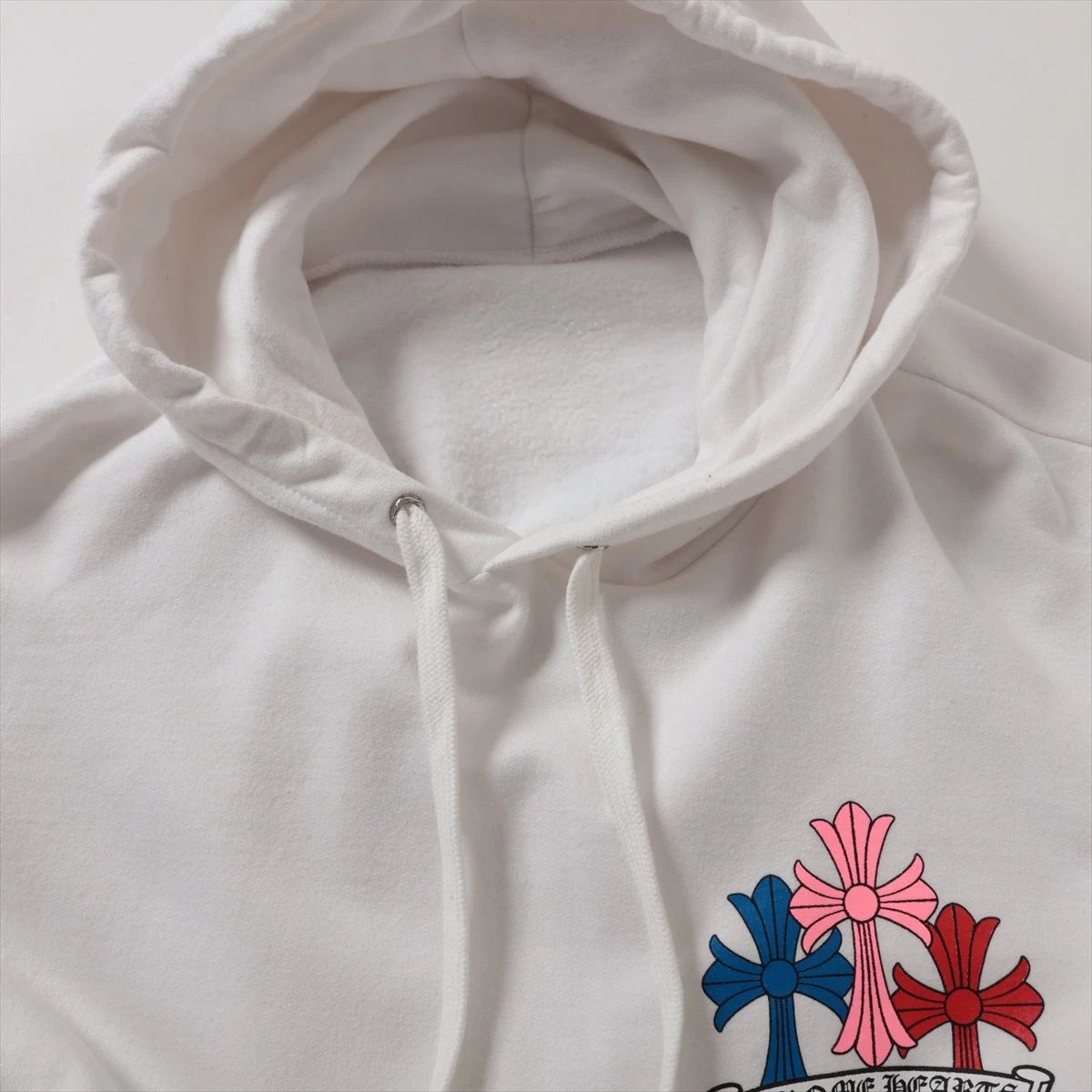 クロムハーツ パーカー コットン  ホワイト マルチセメタリークロス