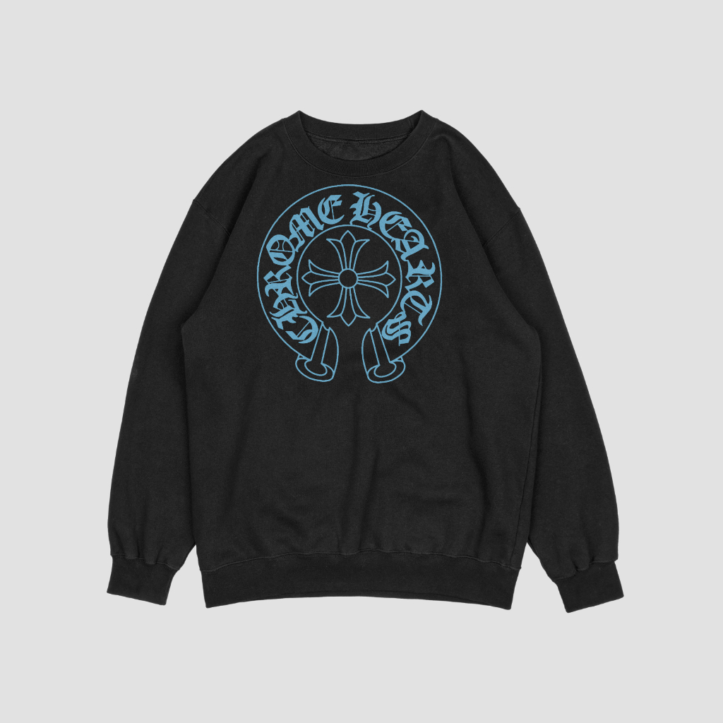 Chrome Hearts クラシックなロゴプリントスウェット クル