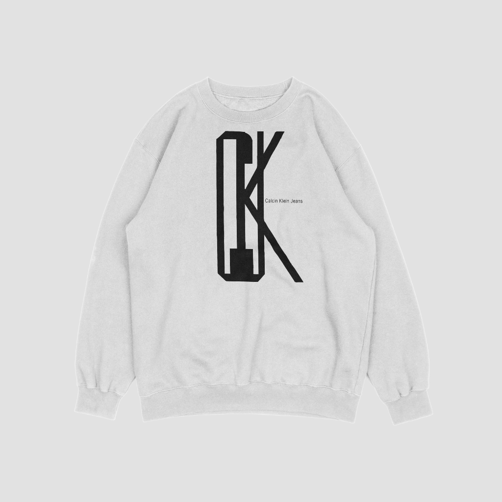 Calvin Klein 春と秋のカジュアルで快適な丸首の衛衣