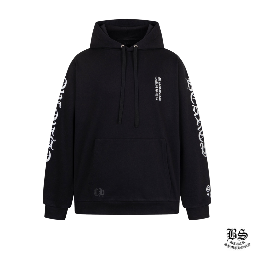 CHROME HEARTS HOODIE CH SCROLL LABEL クロムハーツ　スウェットパーカー　スクロールロゴ
