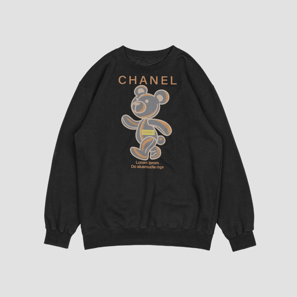 CHANEL カートゥーンプリントラウンドネックスウェット クル
