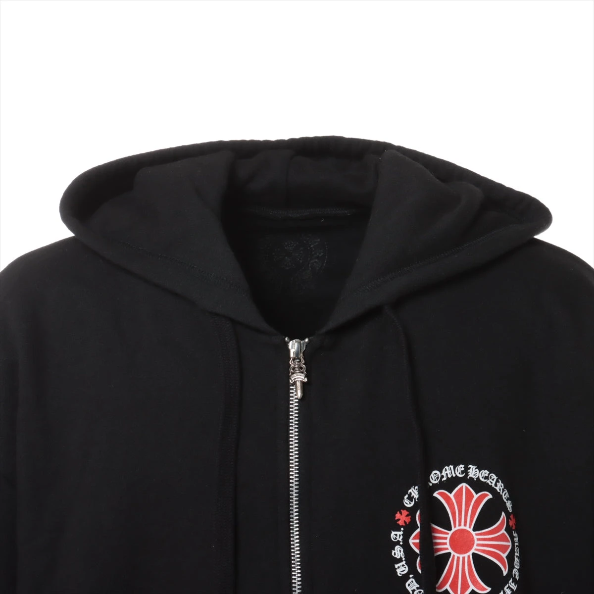 クロムハーツ CHプラス パーカー コットン ブラック