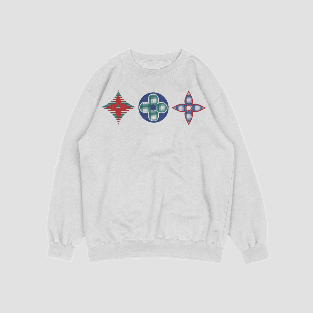 LOUIS VUITTON キャラクターアルファベットロゴプリントスウェット クル