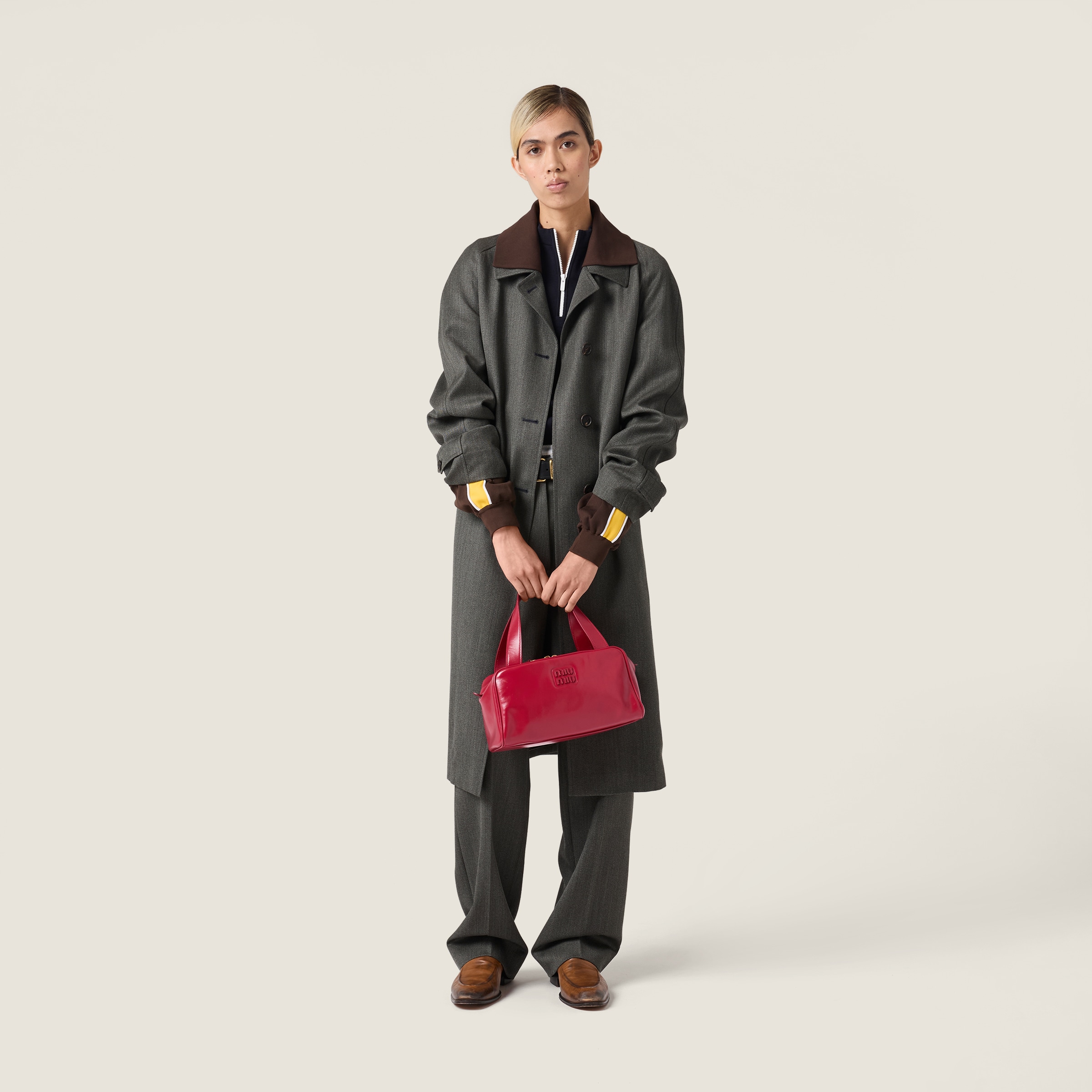 レザー トップハンドル バッグ