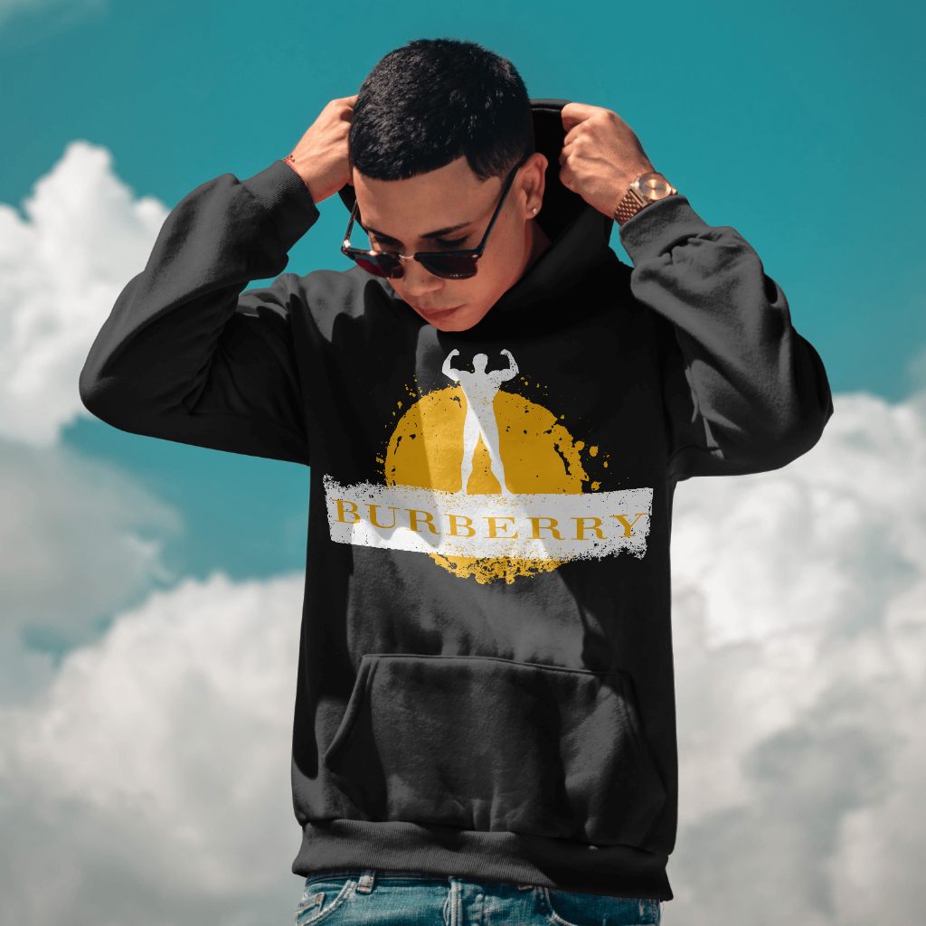 Burberry ロゴアルファベットプリントパーカー