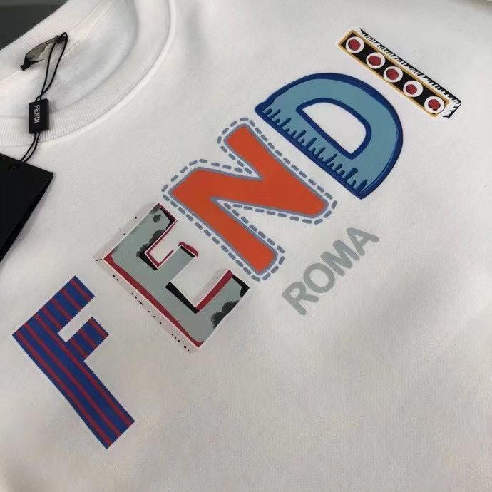 FENDI  パーカー フェンディ プレントおしゃれ 丸首 通勤 通学 ゆったり メンズ