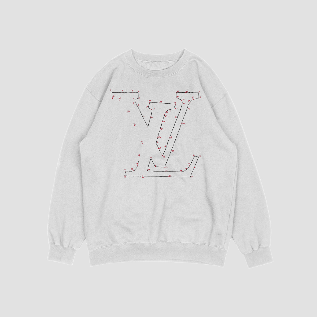 LOUIS VUITTON キャラクターアルファベットロゴプリントスウェット クル